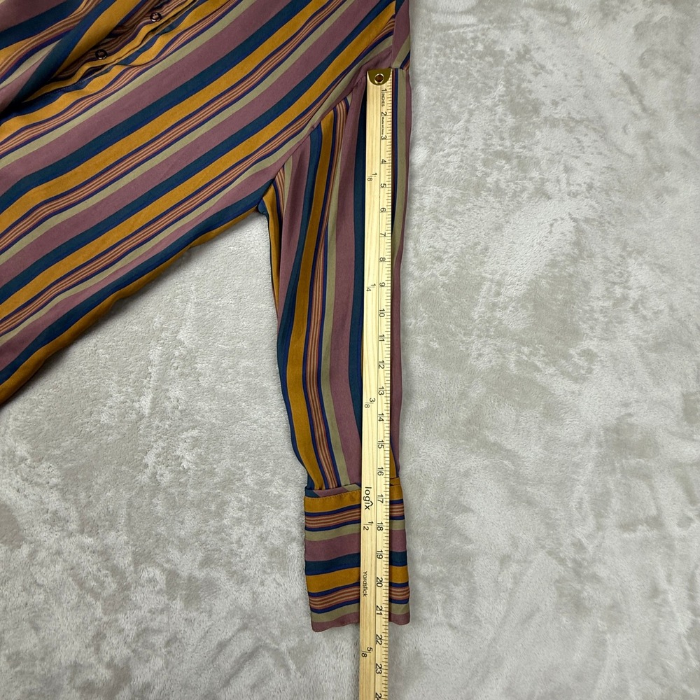 We The Free: Free People Blouse Women XS All Smiles Top Striped Snap Front NWT - Picture 10 of 12